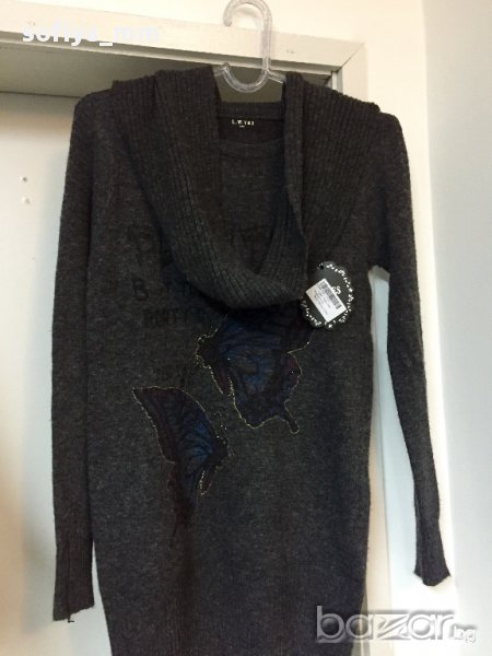 Дамска туника с шал плетиво, снимка 1