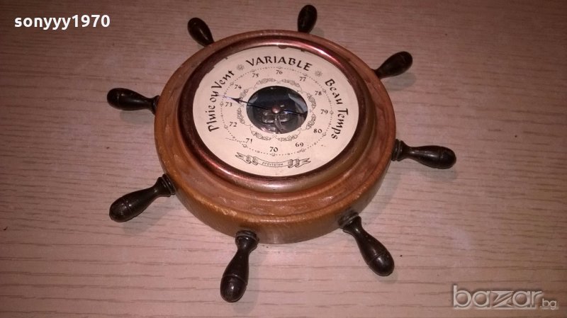 ретро колекция-корабно кормило-рул 19см-внос франция, снимка 1