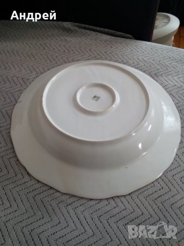 Стара порцеланова чиния,плато #2, снимка 4 - Антикварни и старинни предмети - 23819544