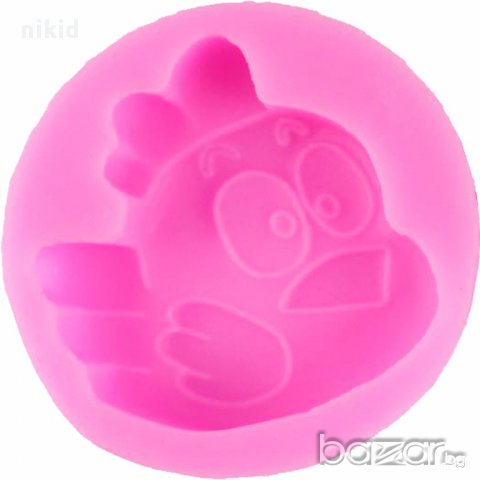 angry birds пиле силиконова форма за украса торта фондан тесто декорация сапун гипс