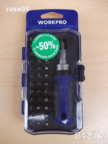 Отвертка "WORKPRO" с 37 бр. накрайници, снимка 2 - Отвертки - 22245261