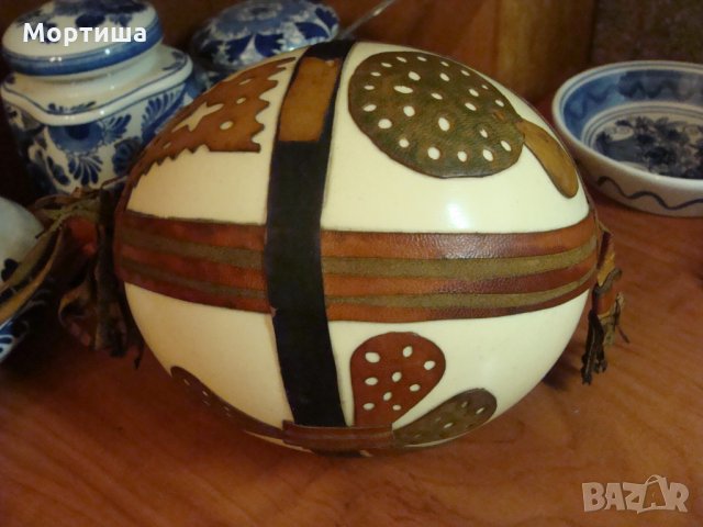 Щраусово яйце от Африка , снимка 4 - Декорация за дома - 25500317