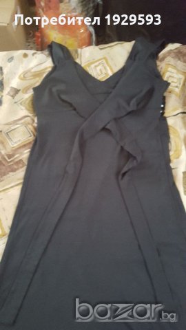 Черна рокля, снимка 5 - Рокли - 21235752