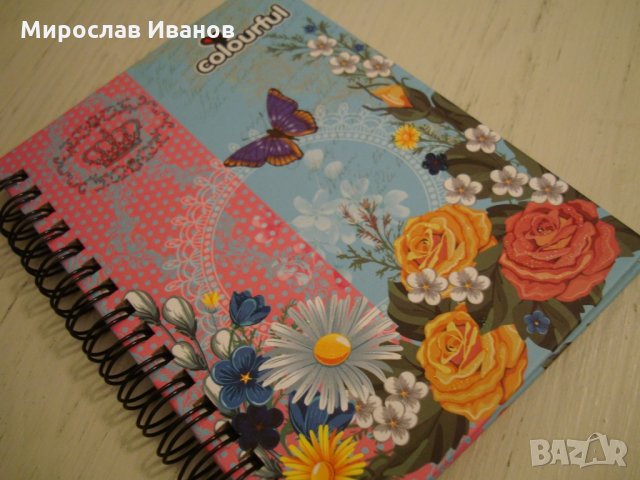 " Цветя и пеперуди " - тефтер   , снимка 2 - Подаръци за рожден ден - 22126185