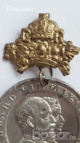 UK 1902 Coronation Medal Edward 7, снимка 5 - Нумизматика и бонистика - 21092564