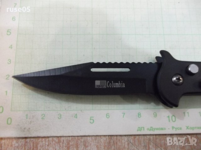 Нож "COLUMBIA" сгъваем полуавтоматичен, снимка 2 - Ножове - 23700334