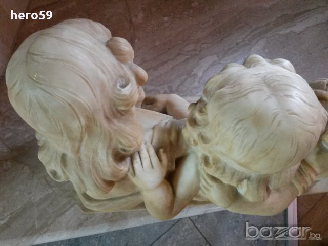 Авторска Мраморна Фигура-уникат 19в.Adolpho Cipriani (Italian, 1880-1930), , снимка 13 - Антикварни и старинни предмети - 16325680
