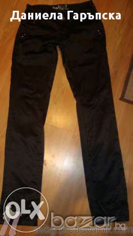 ЛУКСОЗЕН Черен сатенен панталон, слим на CASPITA , снимка 5 - Панталони - 11187085