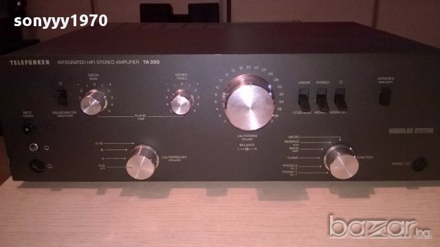 Колекционерска ретро машина telefunken ta350-внос швеицария, снимка 7 - Ресийвъри, усилватели, смесителни пултове - 17970540