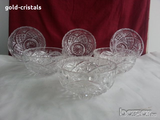 кристални купички, снимка 3 - Антикварни и старинни предмети - 20839327