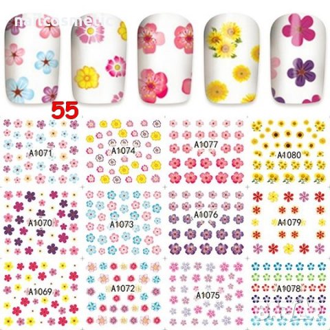 12 бр. Водни стикери за маникюр, снимка 8 - Продукти за маникюр - 21817673
