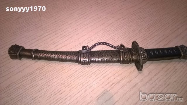 Метален меч с метална кания 24/5см-внос швеицария, снимка 7 - Антикварни и старинни предмети - 16093555