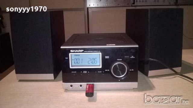 sharp usb/cd/tuner/ampli/aux+колони-внос швеицария, снимка 8 - Ресийвъри, усилватели, смесителни пултове - 18410763