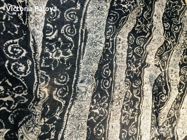 Голям красив тънък шал 200/115см, снимка 5 - Шапки - 24757949