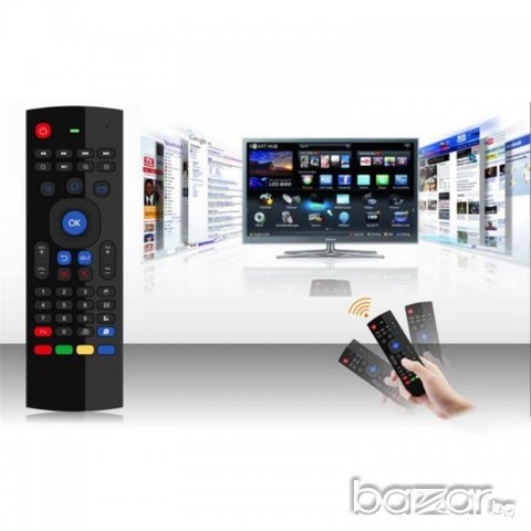 Безжична клавиатура, въздушна мишка и дистанционно 3 в 1 за SMART телевизор или ANDROID TV BOX, снимка 3 - Дистанционни - 21151484