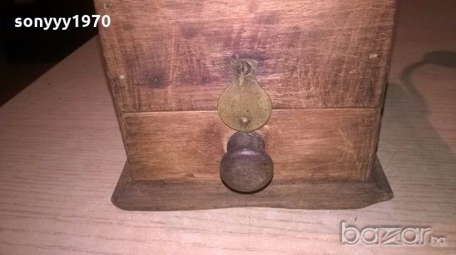 френска ретро мелница 20х14х14см-внос от франция, снимка 10 - Антикварни и старинни предмети - 19434827