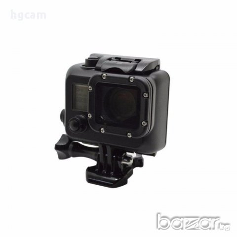 Водоустойчив корпус за GoPro Hero 3/3+/4, Черен, снимка 3 - Камери - 17825597