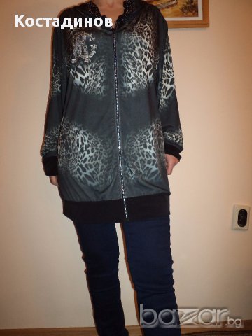  Луксозно яке - тип блузон, с качулка. ЗА ЦЕНИТЕЛИ!  Виж ципа!, снимка 4 - Якета - 17137119
