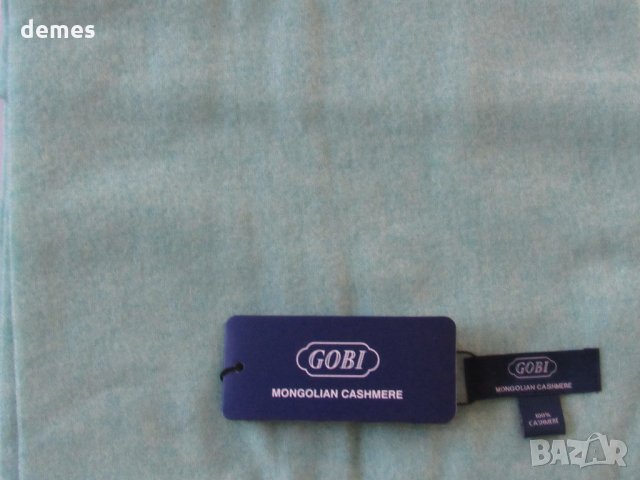  Фин шал 100% кашмир, цвят мента, Монголия, снимка 8 - Шалове - 23468336