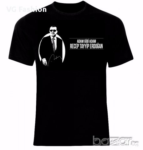 Турция Ердоган Recep Tayyip Erdogan Turkey Тениска Мъжка/Дамска S до 2XL