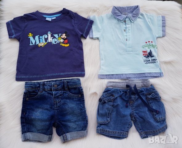 Тениска Мики Маус 3-6 месеца, снимка 5 - Комплекти за бебе - 25293234