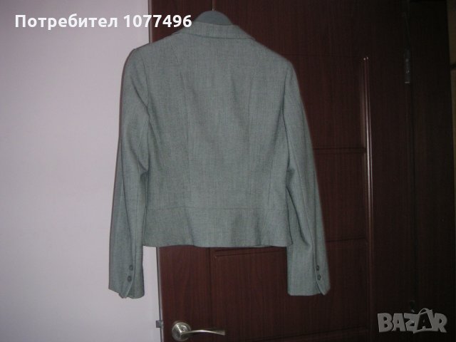 Сиво Дамско Сако марка OGGI Вълнени Сака Кашмирено сако, снимка 3 - Сака - 26093039