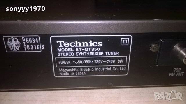 technics st-gt350 tuner-made in japan-внос швеицария, снимка 16 - Ресийвъри, усилватели, смесителни пултове - 25981979