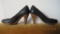 Кафяви обувки, снимка 1 - Дамски обувки на ток - 14115123