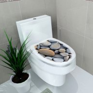 имитация камъни стикер лепенка за wc тоалетна чиния за капака, снимка 1 - Декорация за дома - 17397111