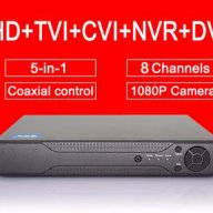 8в1!2017г FULLHD 8 Канал Хибрид 1080N/HIKVISION+TVI/DAHUA+CVI/720p/1080p/5Mpx/AHD/960Н iDVR XVR NVR, снимка 1 - Камери - 16598789