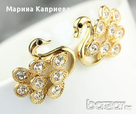 Обеци "Лебед" /С-29/, снимка 1