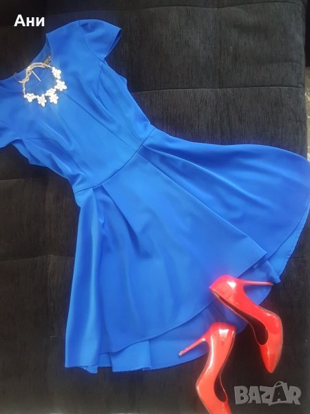 Рокля в турскосиньо, снимка 1