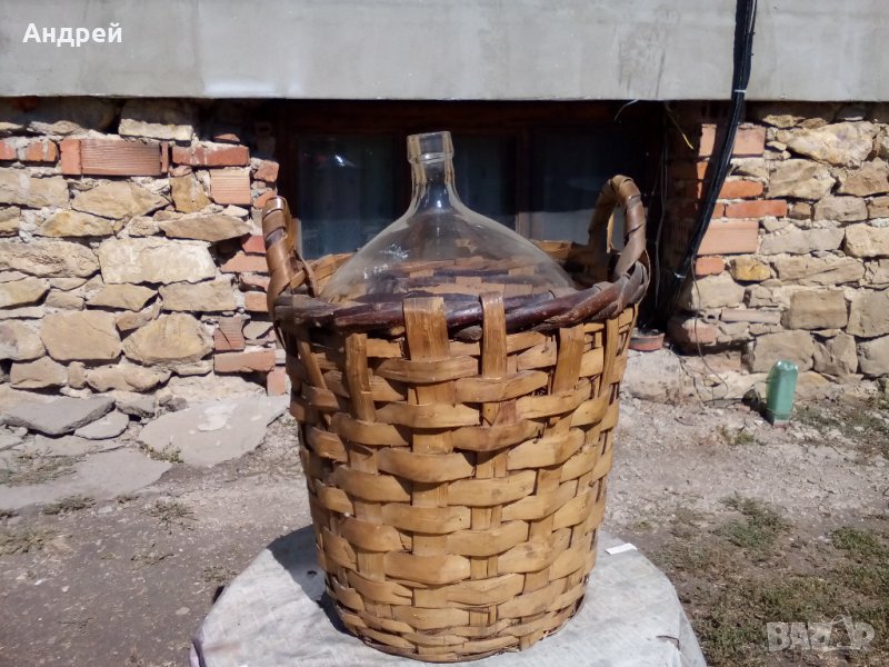 Старинна кашпа с дамаджана, снимка 1