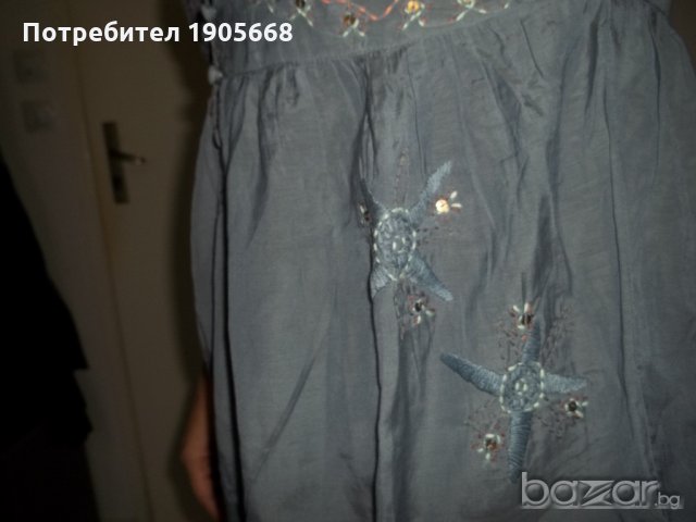 Сива риза-туника с бродерия №40, снимка 6 - Ризи - 21071848