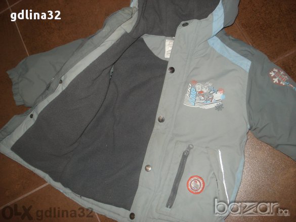 Дебело зимно яке с поларена подплата р 104 , снимка 3 - Детски якета и елеци - 11198086