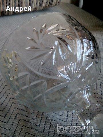 Стъклена фруктиера,купа , снимка 6 - Антикварни и старинни предмети - 20545642