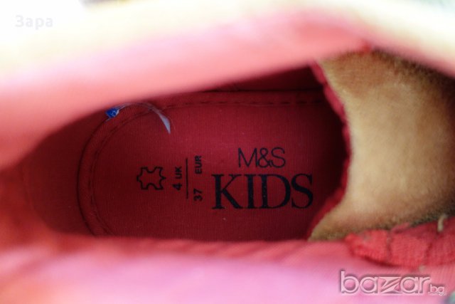 нови велурени обувки Marks & Spencer, 30.5ти и 37ми номер, снимка 3 - Детски маратонки - 14882388