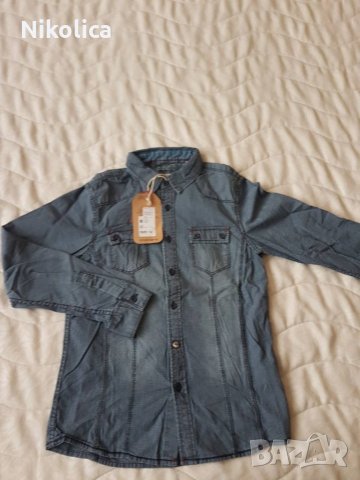 Детски суитшърт DKNY и НОВА дънкова риза, за 12 г.момче, снимка 2 - Детски Блузи и туники - 23196013