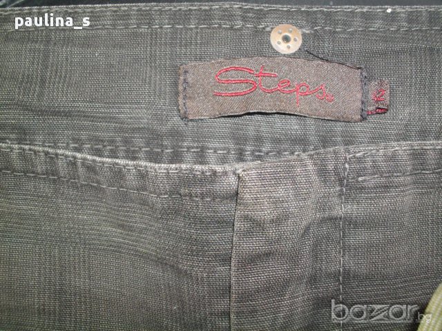 Карирани дънки "Steps" New York / широки крачоли , снимка 3 - Къси панталони и бермуди - 14242479