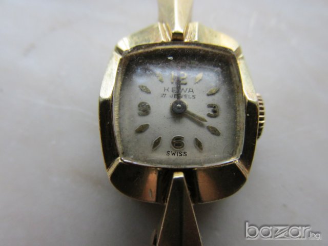 златен дамски часовник, снимка 1 - Антикварни и старинни предмети - 6902224