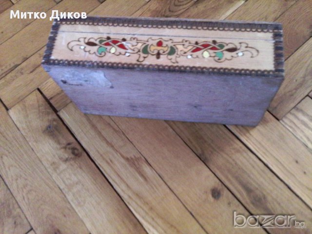 Дървена кутия стара войнишка, снимка 3 - Декорация за дома - 15953447
