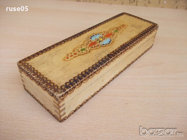 Кутия дървена / пенал / пирографирана, снимка 4 - Други ценни предмети - 18694644