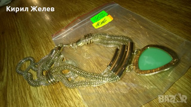 АРТ Медальон Колие Златисто -386, снимка 3 - Колиета, медальони, синджири - 24012290