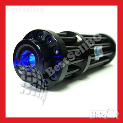 Син акумулаторен лазер 5000mW очила пука балон запалва клечка кибрит кашон цигара прогаря дрехи кожа, снимка 6 - Измервателни инструменти - 24251268