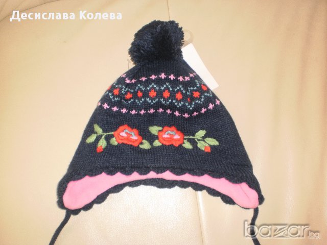 Нова шапка Н&м за момиче, размер 62/68, много топла , снимка 2 - Шапки, шалове и ръкавици - 8326728