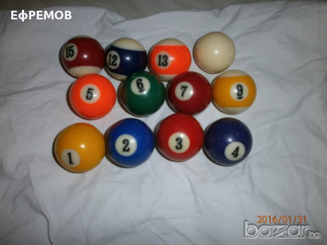 топки за билярт, снимка 1 - Други спортове - 13405641