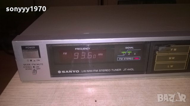 sanyo jt-440l stereo tuner-внос швеция, снимка 5 - Ресийвъри, усилватели, смесителни пултове - 25414647