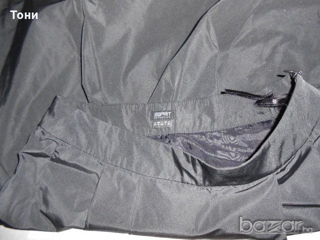 Черна промазана пола Esprit, снимка 5 - Поли - 20311912