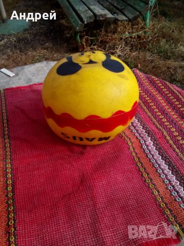 Стара детска топка #4, снимка 3 - Антикварни и старинни предмети - 23275211