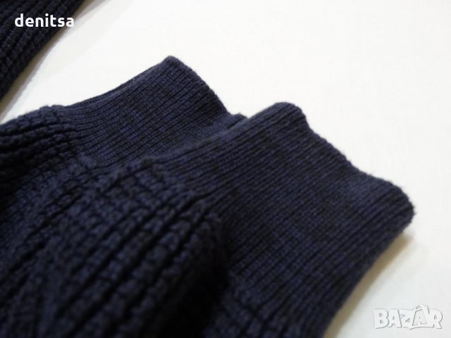 G-star Raw Avihu Shawl Cardigans Knit Mazarine Blue Мъжка Жилетка Яке Sz L/XL, снимка 15 - Якета - 23235605